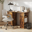120 cm computer desk – rustic brown – image 8