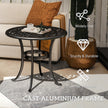 Cast aluminium side table – image 5
