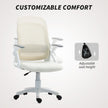 HOMCOM Breathable Mesh Office Chair, Ergonomic Swivel Computer Chair with Flip-up Armrests, Lumbar Back Support for – view 6