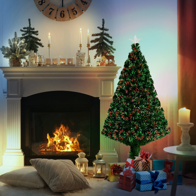 4ft fibre optic Christmas tree with star topper – image 10