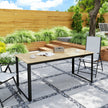 6-seater slatted dining table – image 8