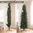 7ft slim pine pencil Christmas tree – image 7