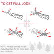 Diagram showing how to shape the wreath branches