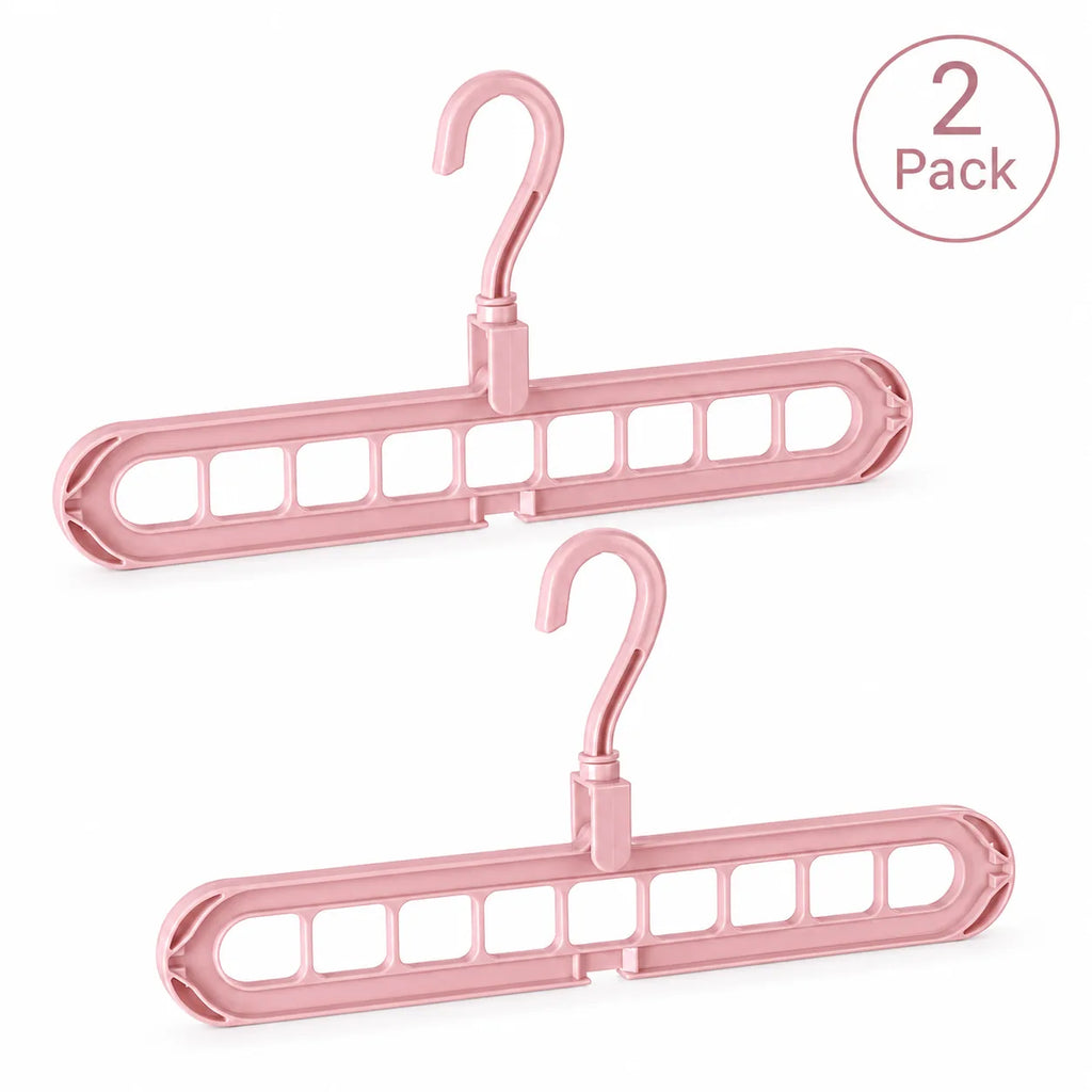 Foldable 9-Hole Space-Saving Clothes Hanger