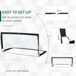 Black folding football goals – image 4