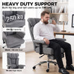 HOMCOM Big and Tall Office Chair, 250 kg Heavy Duty Executive Desk Chair with Adjustable Armrests and High Back, Dark – view 4