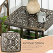 Bronze square side table – image 4