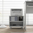 White mobile printer cabinet – image 8