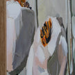 Poppy Heads hand-painted framed canvas, detail view 4
