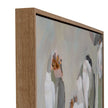 Poppy Heads hand-painted framed canvas, detail view 5