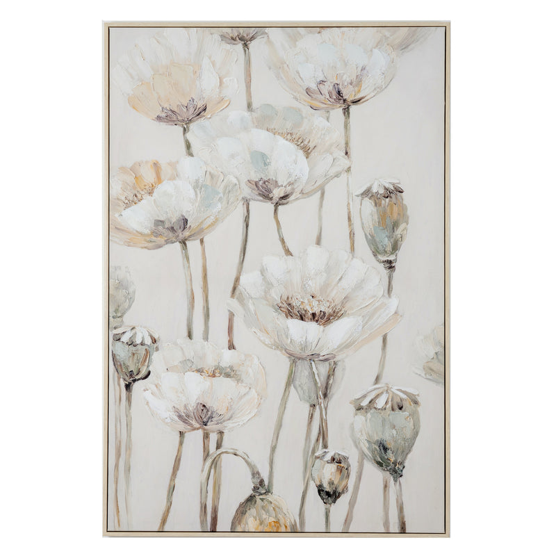 Poppy Meadow Hand-Painted Framed Canvas – 82.5 × 122.5cm, product view