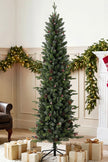 6ft slim pine pencil Christmas tree – image 2