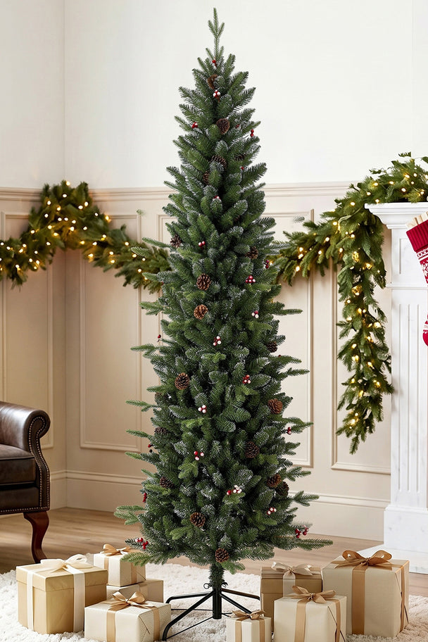 6ft slim pine pencil Christmas tree – image 2