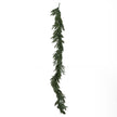 Fir garland hanging at full length