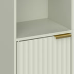 Bookcase Adjustable Shelf Bookshelf Anti-Tip Hardware 6-Tier Storage Cabinet Light Green