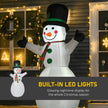 LED lighting on the 6.5ft snowman Christmas inflatable