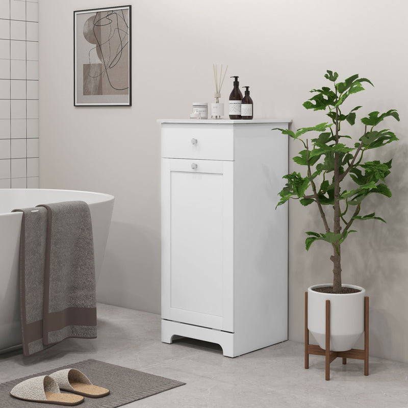 Tilt-out laundry hamper cabinet – image 10