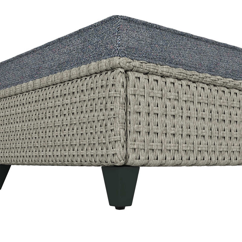 Dark grey rattan corner sofa set – image 10