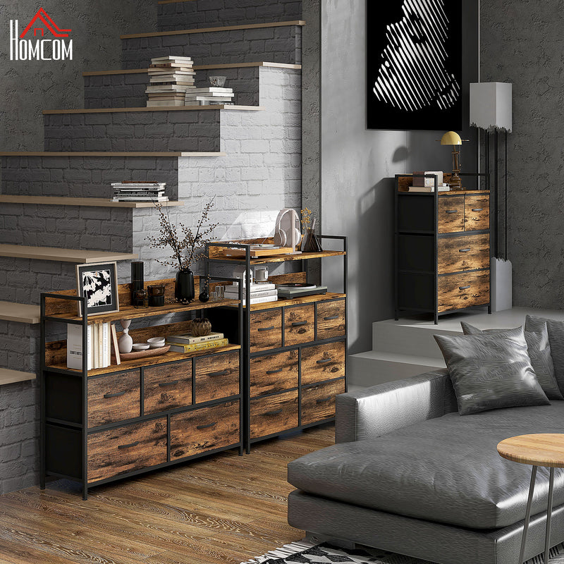Rustic 5-drawer storage unit – image 8