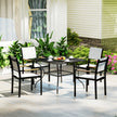 Slatted steel garden table – image 9
