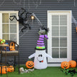 1.2m Inflatable Witch Ghost with Pumpkin & LED Lights – image 4 of 9