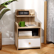 Wood-effect bedside table – image 6