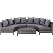 Half-round rattan sofa set – image 10