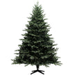 7ft extra-full green spruce artificial Christmas tree on a steel base