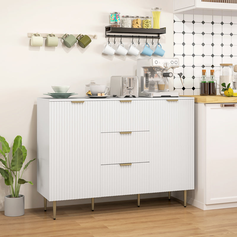 White fluted sideboard – image 9