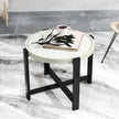 Marble-effect side table – image 2
