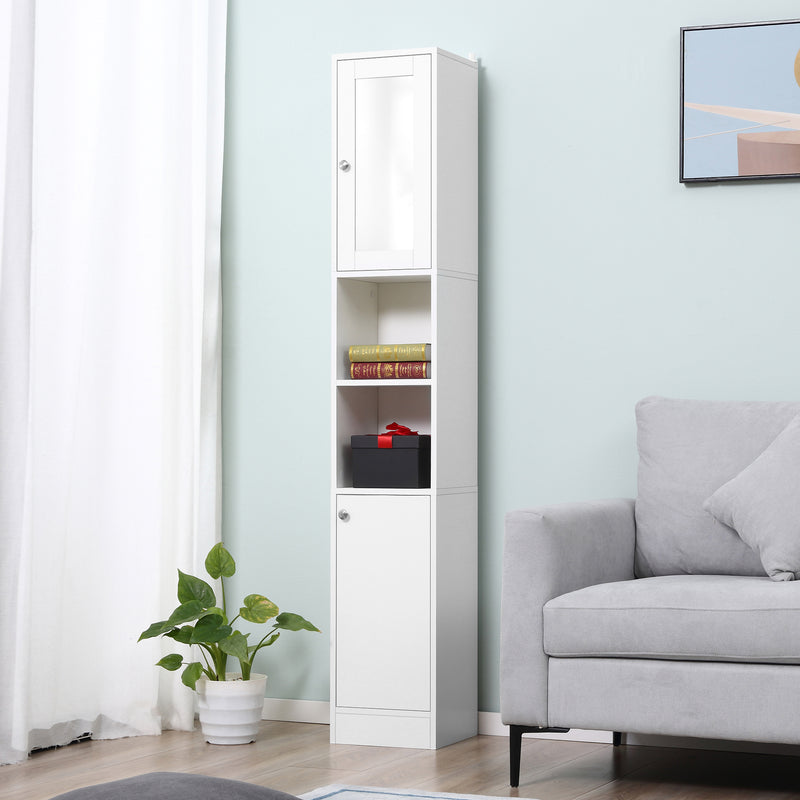 Tall bathroom cabinet with mirror – image 4