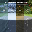 Outsunny Round Garden Furniture Cover, Waterproof Garden Table Cover, 420D Heavy Duty Oxford for Outdoor, Dia.214 x 70 – view 6