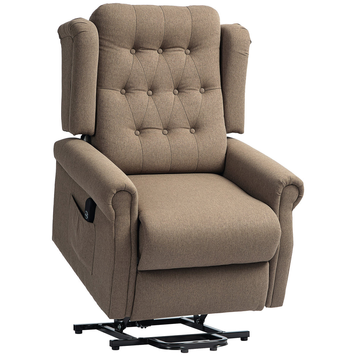 150° Power Lift Recliner with USB – Dark Brown