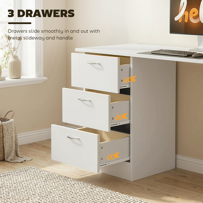 120 cm desk with drawers and shelves – image 5