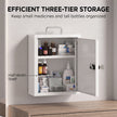 Lockable 3-tier medicine cabinet – image 5