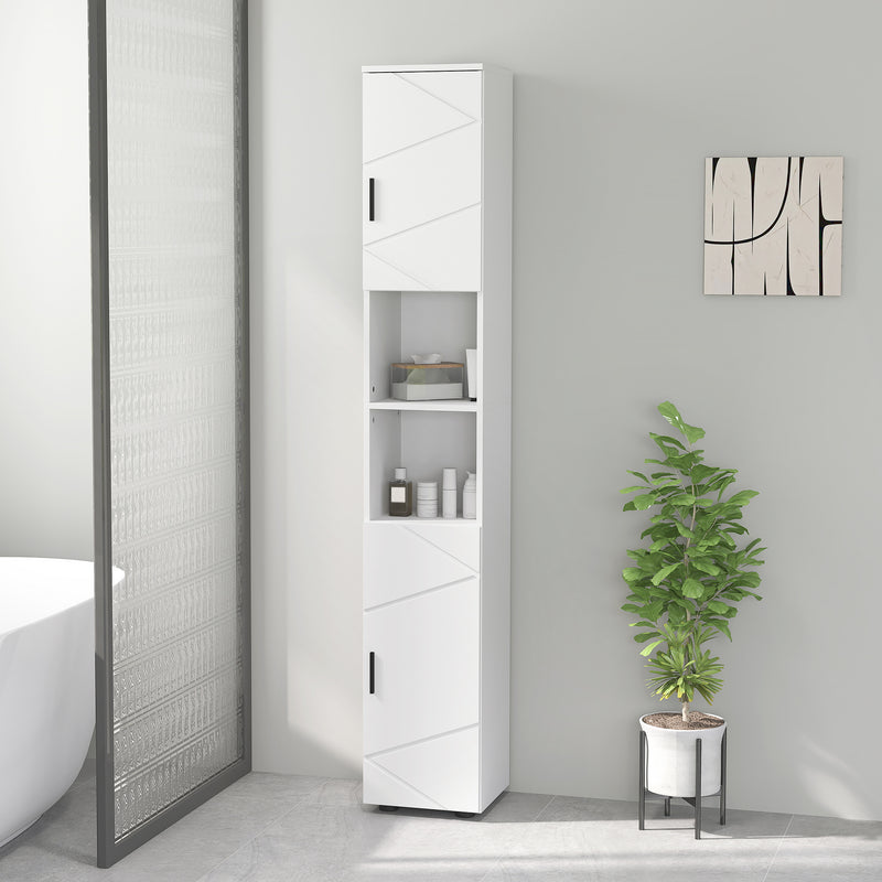 Tall 183 cm embossed bathroom cabinet – image 10