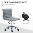 Light grey armless task chair – image 6