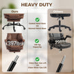 HOMCOM Executive Office Chair, Leathaire Big and Tall Office Chair 180 kg with Wide Seat, Reclining, Lumbar Support – view 6