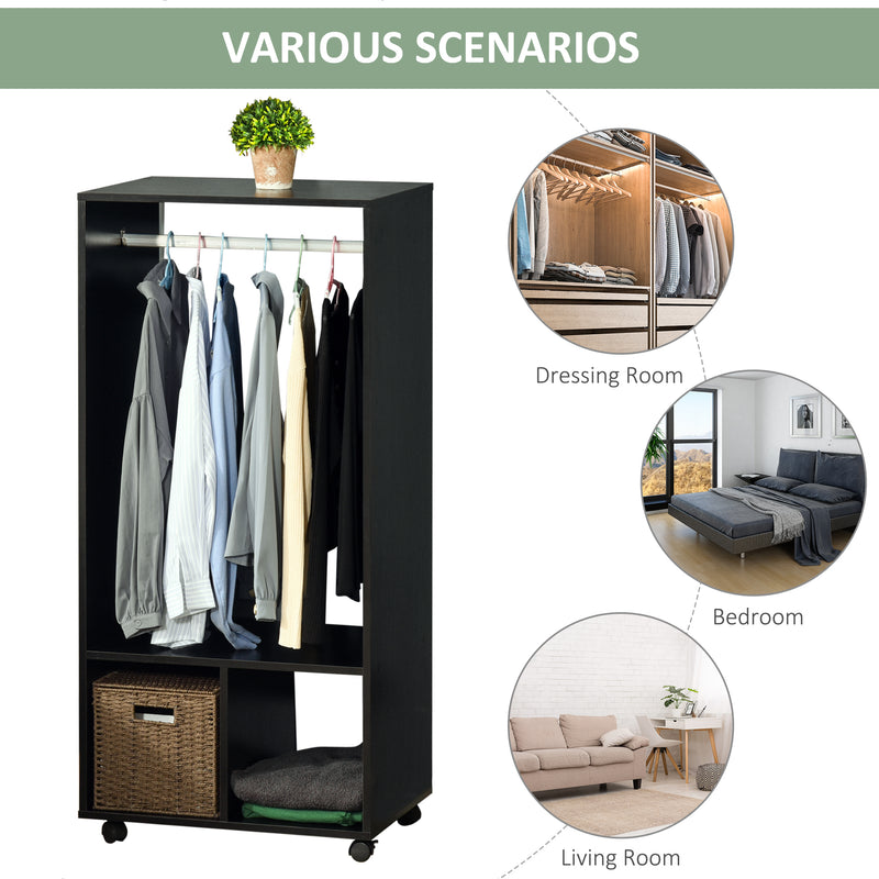 60 cm black open wardrobe – image 6