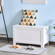 White lift-top storage chest – image 2