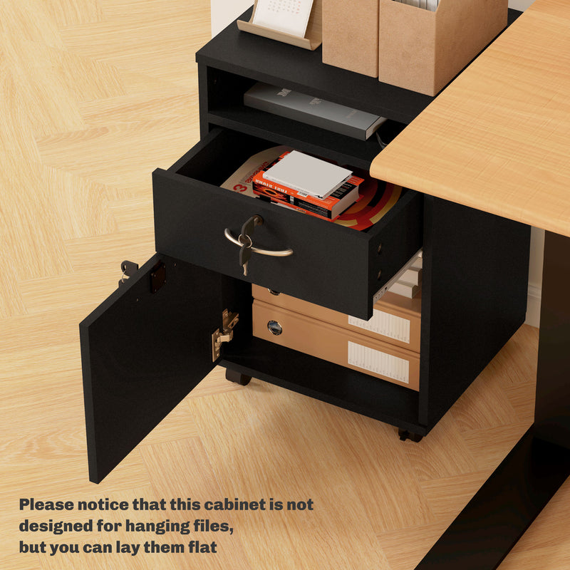 Mobile filing cabinet – black – image 8