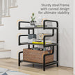 Black 3-tier printer stand – image 5