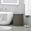 Corner bamboo laundry basket – image 2