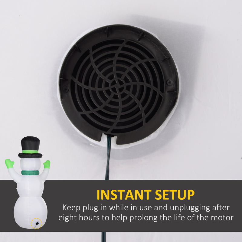 Built-in fan for inflating the display