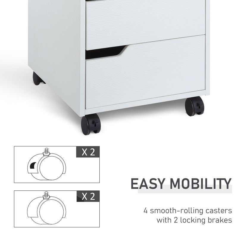 3-drawer mobile filing cabinet – image 6