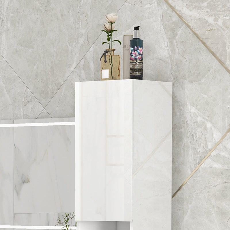 Tall high gloss bathroom cabinet – image 8