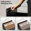 HOMCOM Three Drawer Wood-Effect Filing Cabinet - Black – view 5