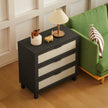 Rattan 3-drawer chest – image 9