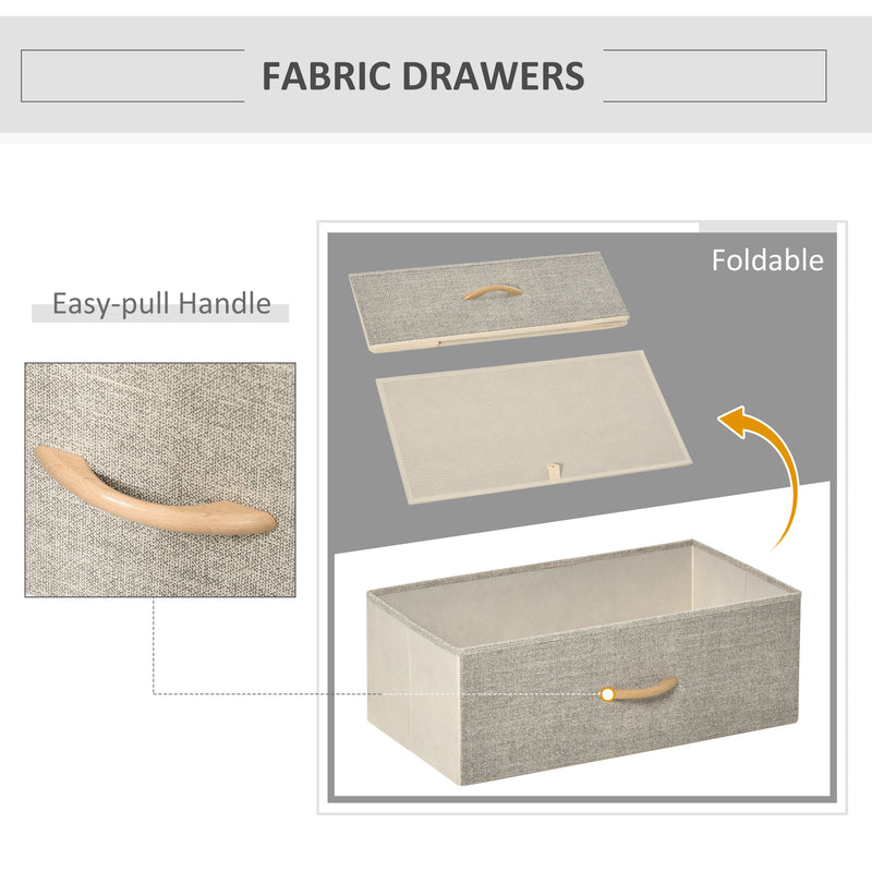 4-drawer fabric storage unit – image 5