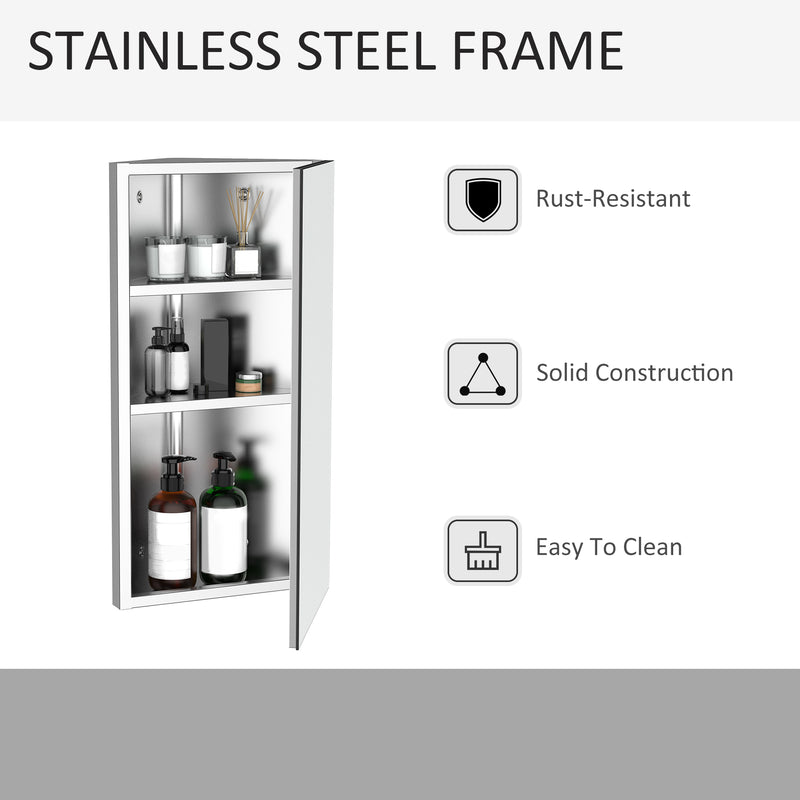 Stainless steel mirror cabinet – image 6